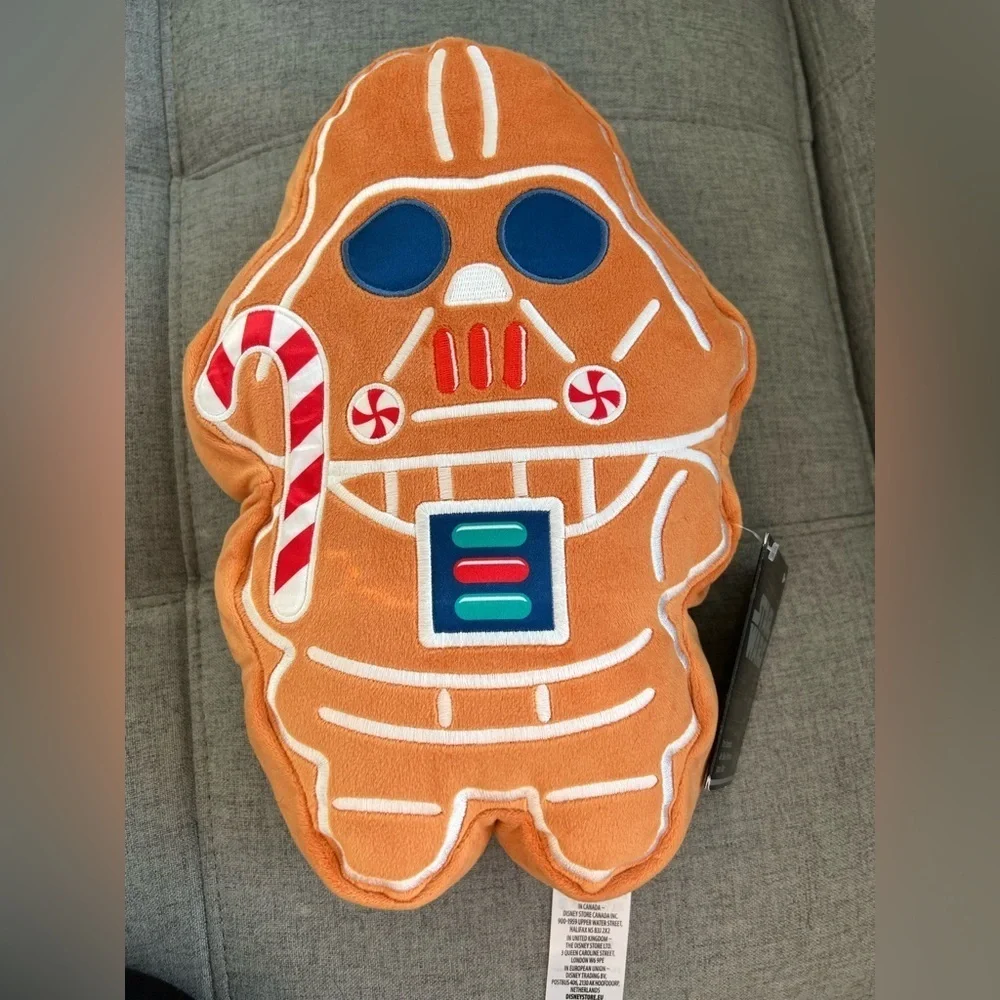 NWT Disney Parks Star Wars Darth Vader Gingerbread Holiday Cookie Plush